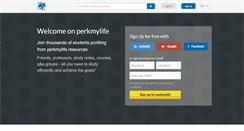 Desktop Screenshot of perkmylife.com